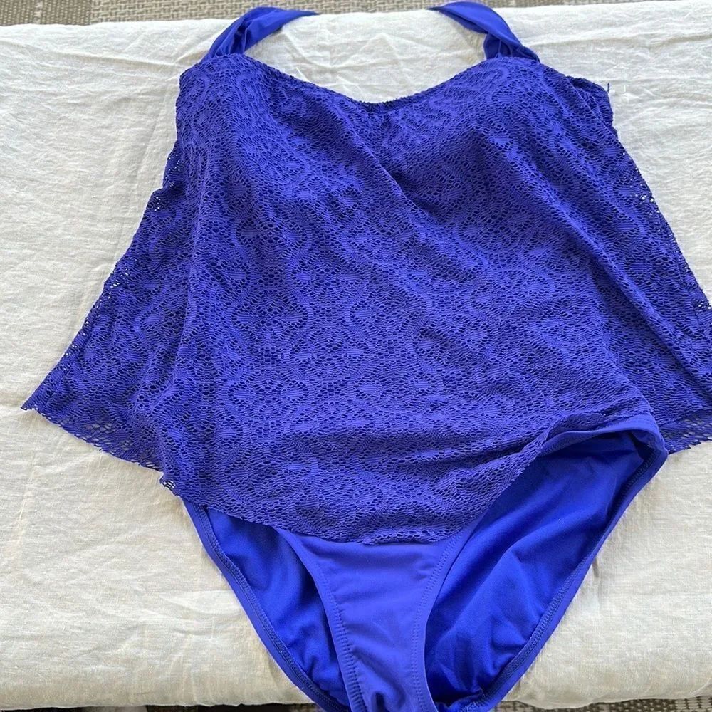 Bleu Rod Beatte Purple Halter 1 Pc Swimsuit